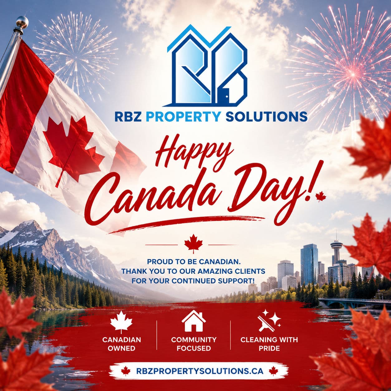 RBZ Property Solutions Wishes Canada a Happy Canada Day image