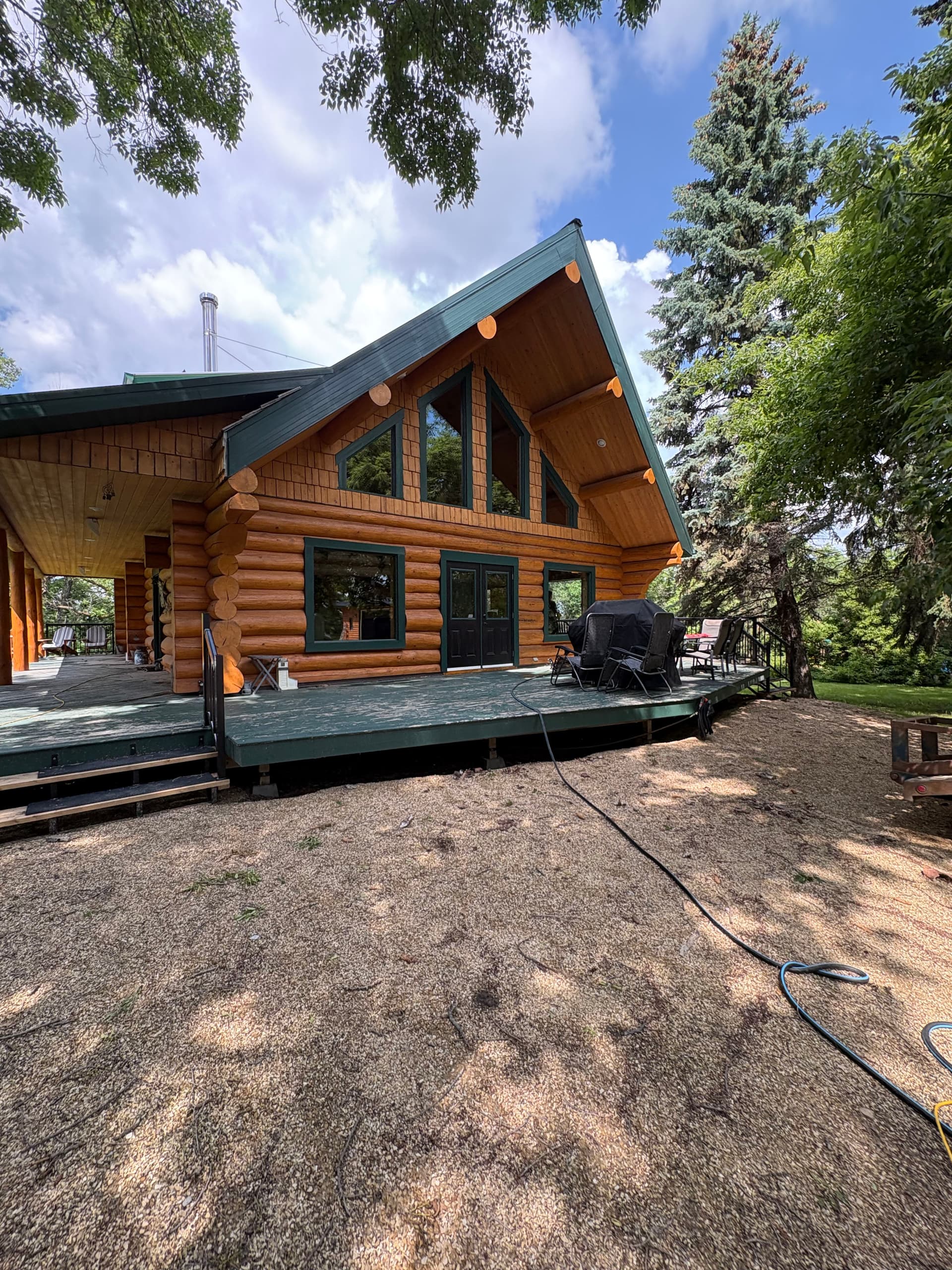 Log Cabin Window Cleaning Done the Right Way image