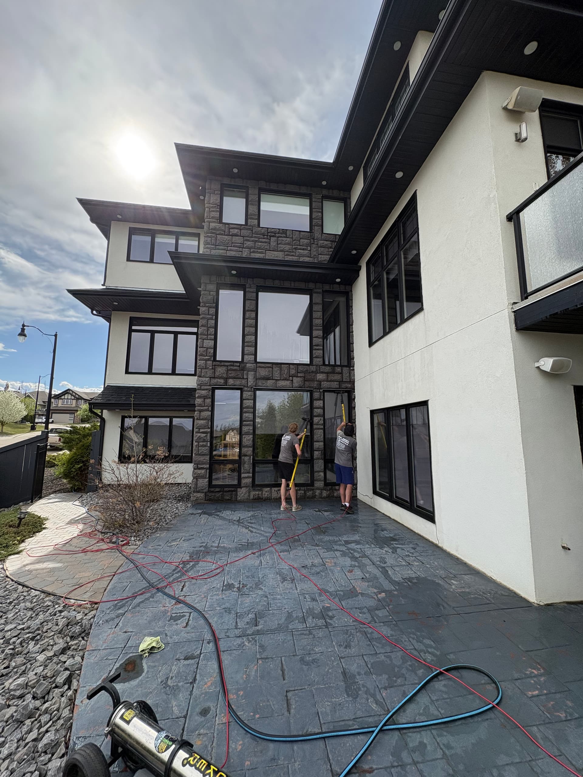 Full House Wash and Exterior Window Clean on a Stunning Two-Storey Home image